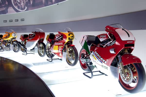 Ducati Museum featuring interior views
