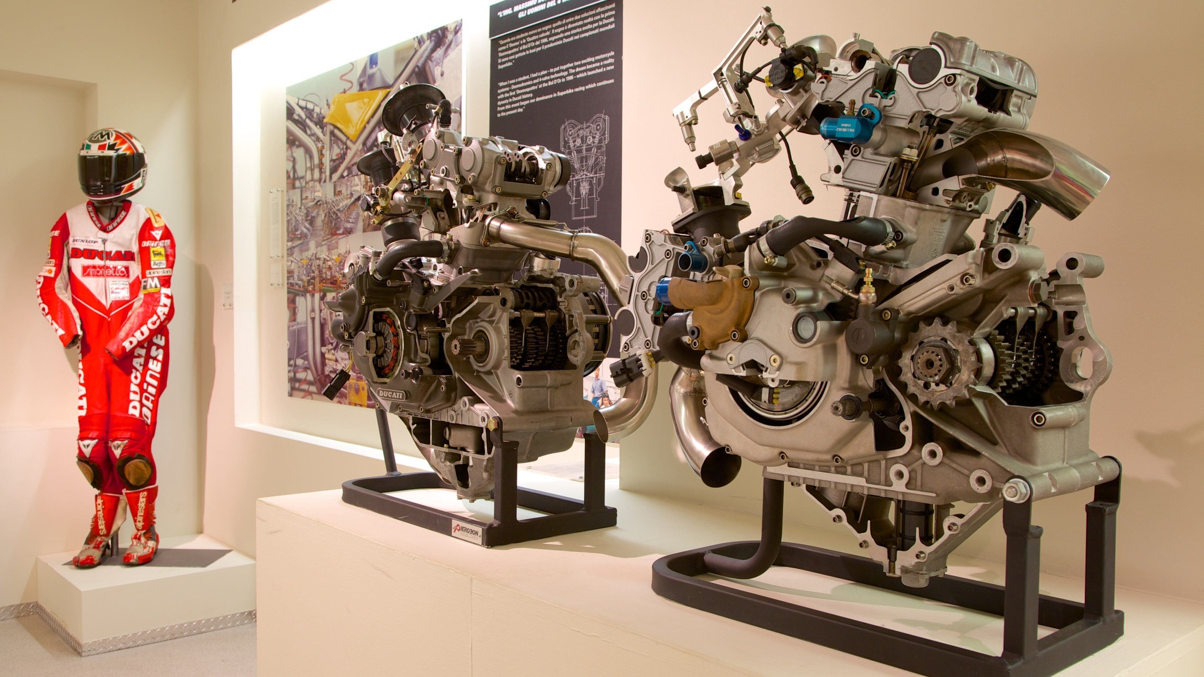 Ducati Museum which includes interior views