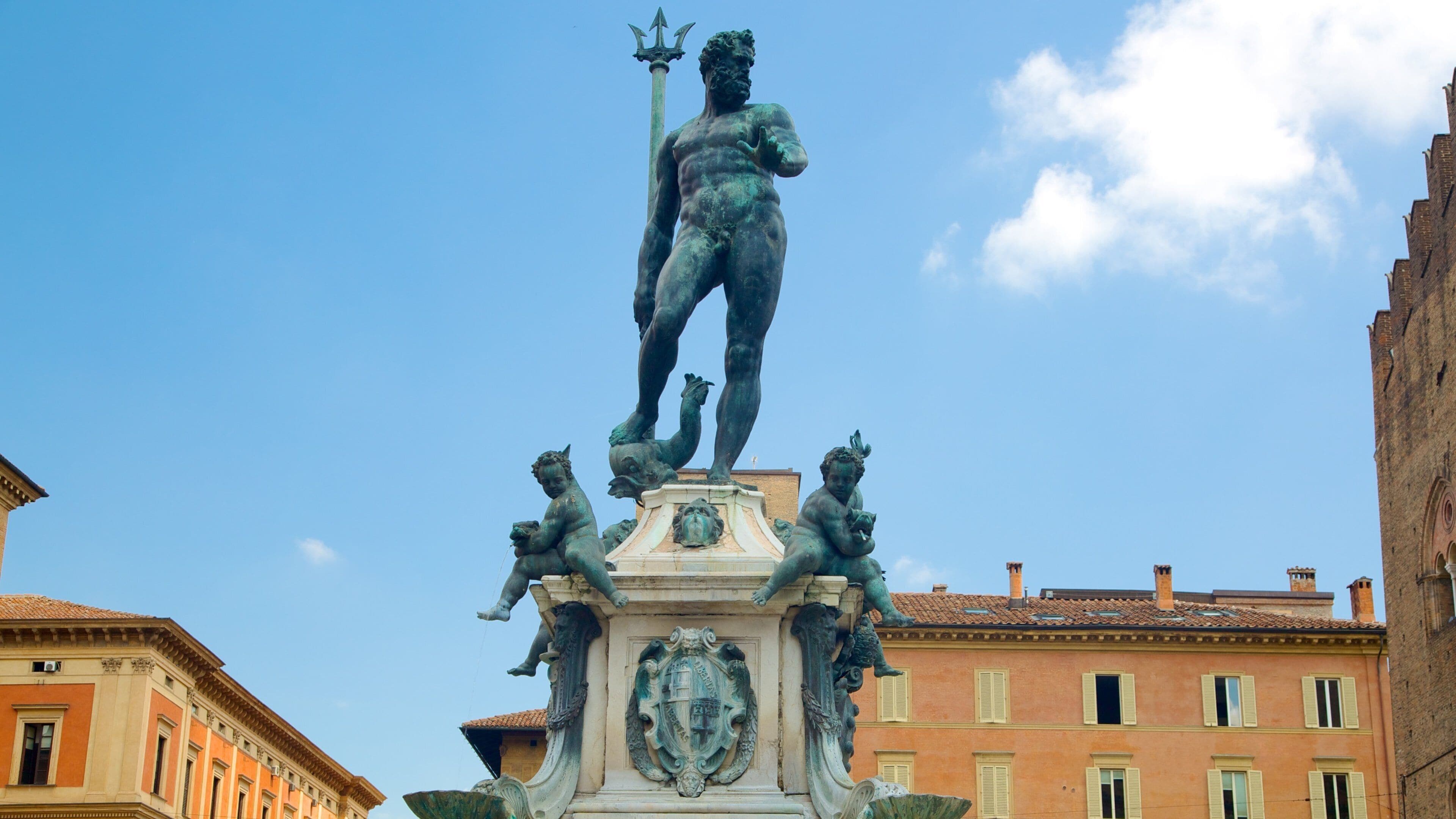 Fountain of Neptune which includes a fountain and a statue or sculpture