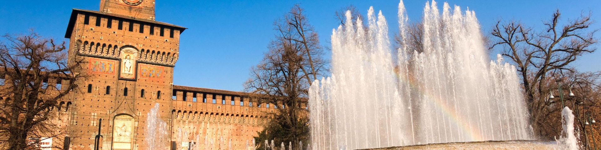 Sforza 's castle in Milan, Italy.