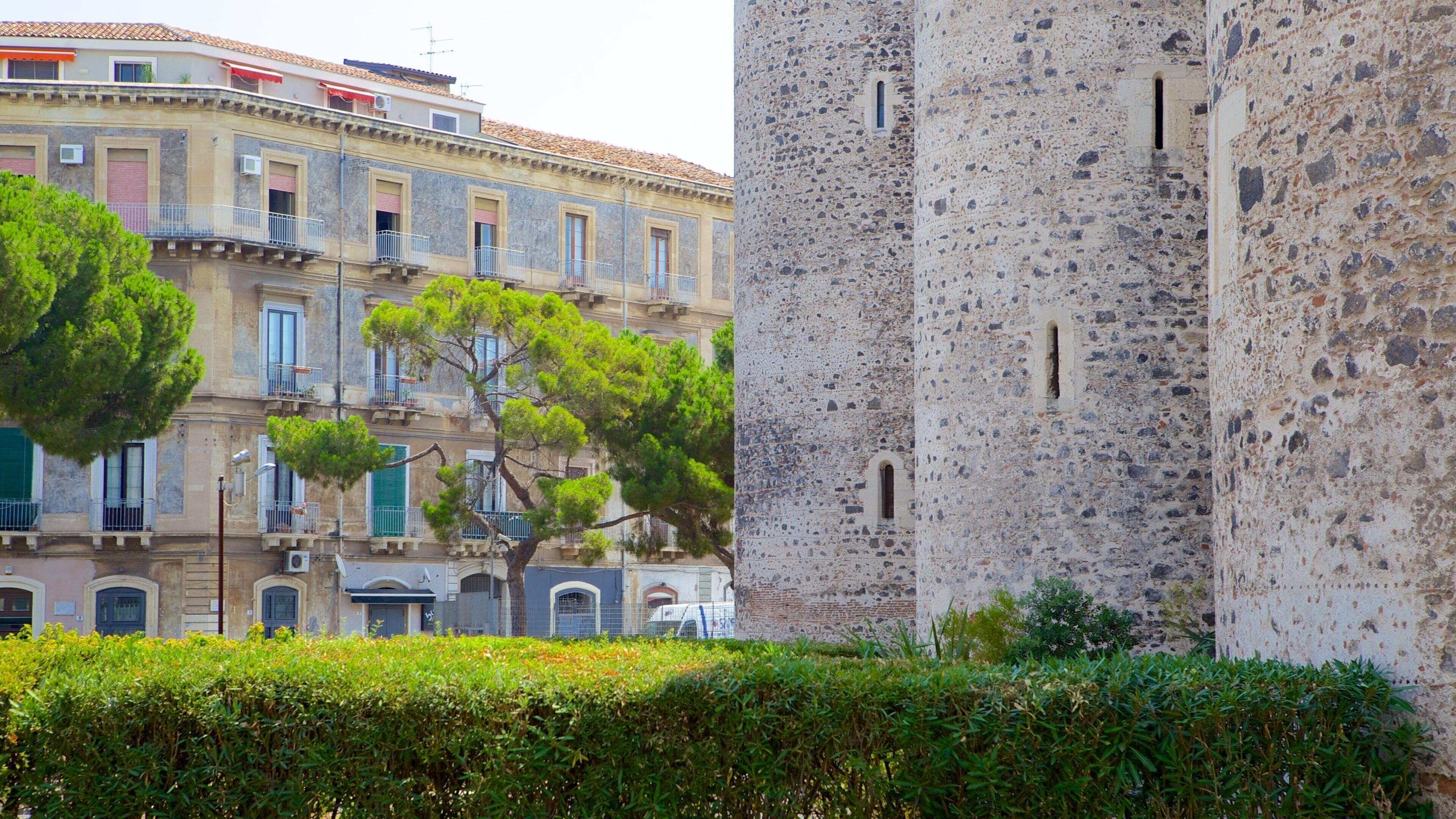 Ursino Castle featuring heritage architecture and chateau or palace