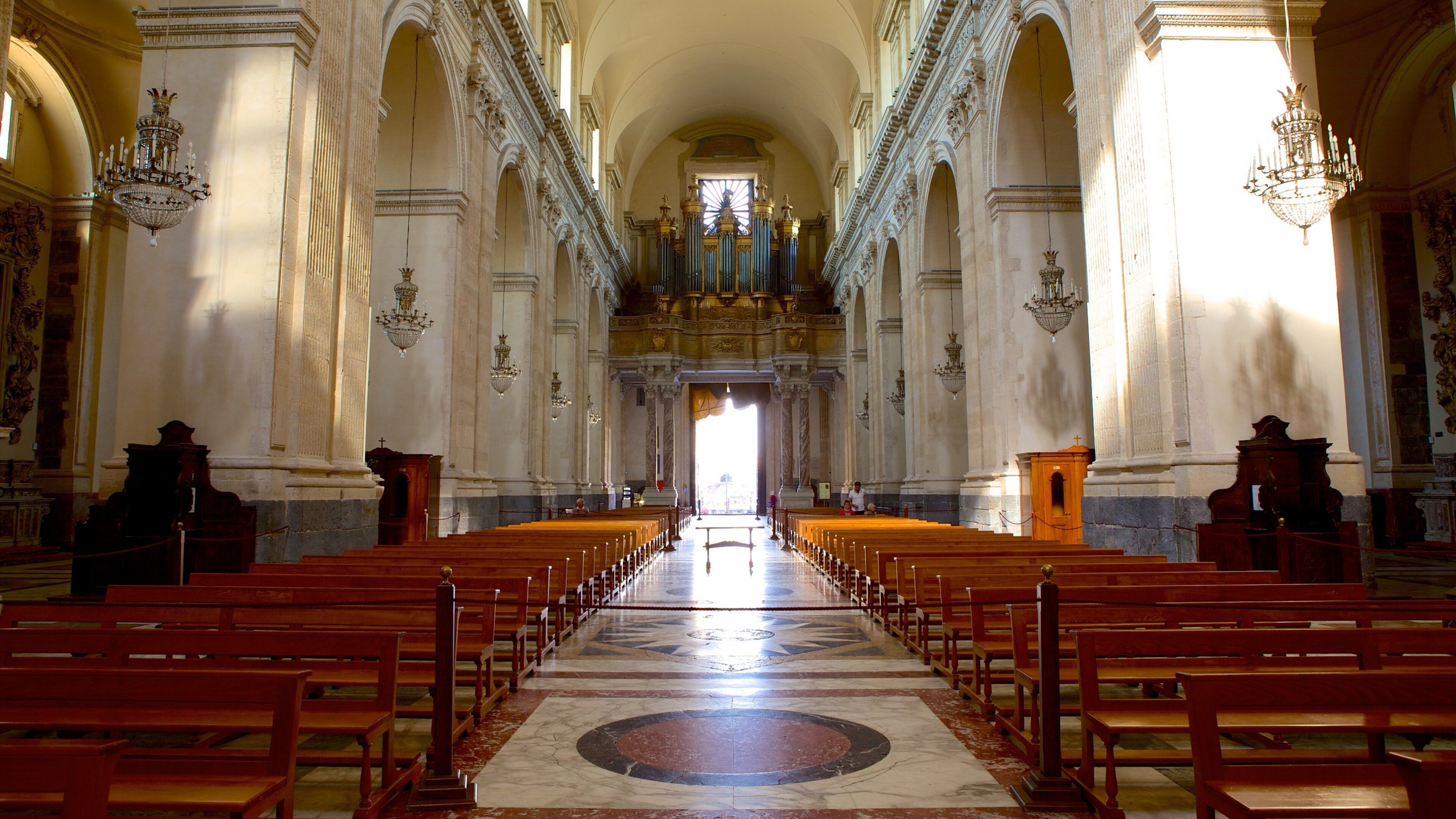 Catania Cathedral which includes a church or cathedral, heritage architecture and interior views