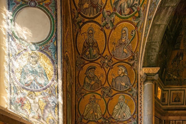 Florence Baptistery showing heritage elements, interior views and religious aspects