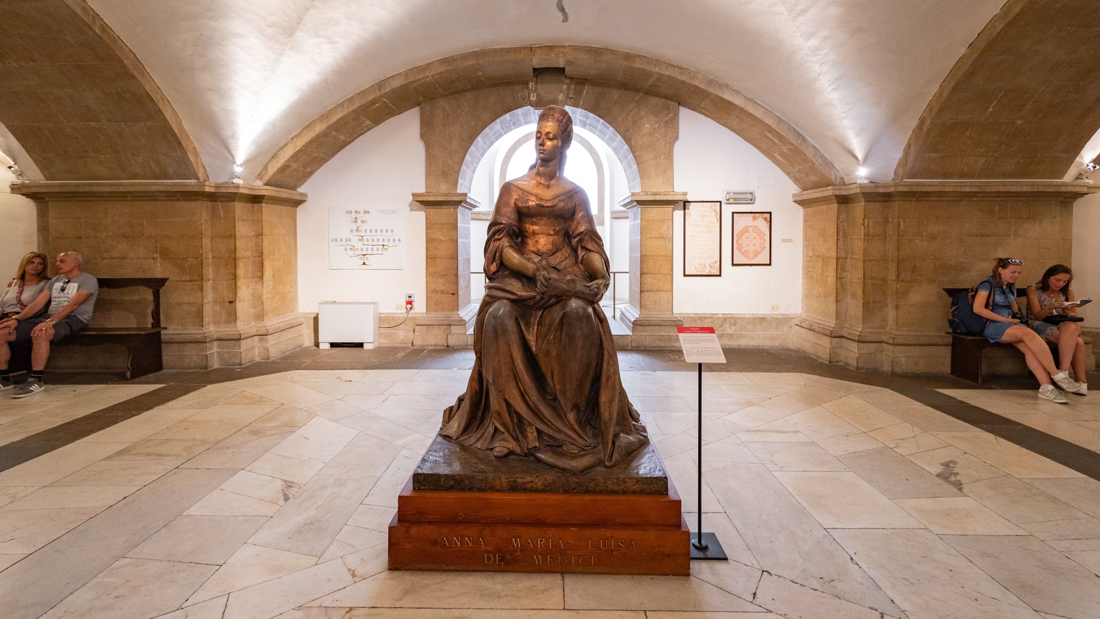 Medici Chapels featuring a statue or sculpture and interior views