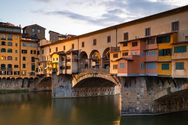 Ponte Vecchio which includes a bridge and a river or creek