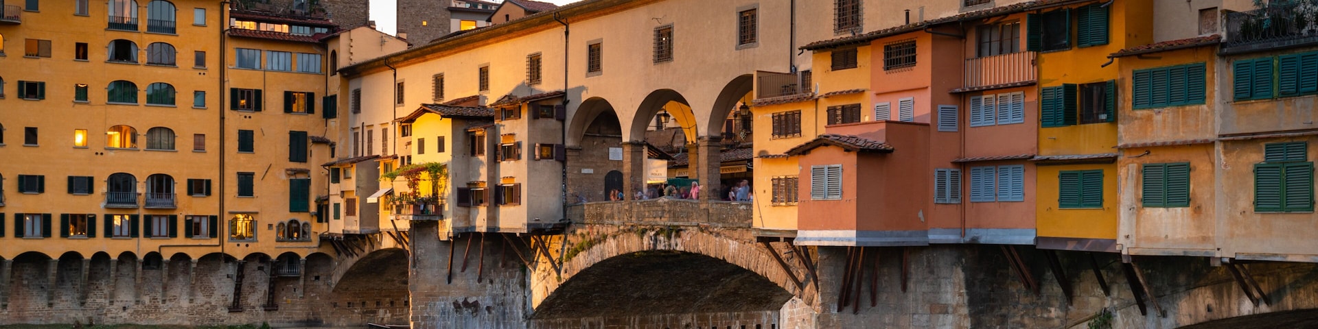 Ponte Vecchio which includes a bridge and a river or creek