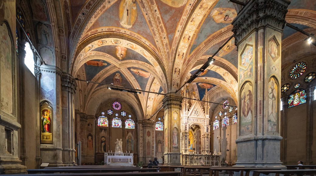 Orsanmichele featuring interior views, a church or cathedral and heritage elements