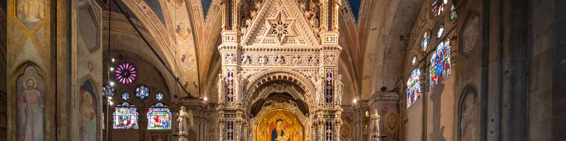 Arcetri featuring interior views, a church or cathedral and art