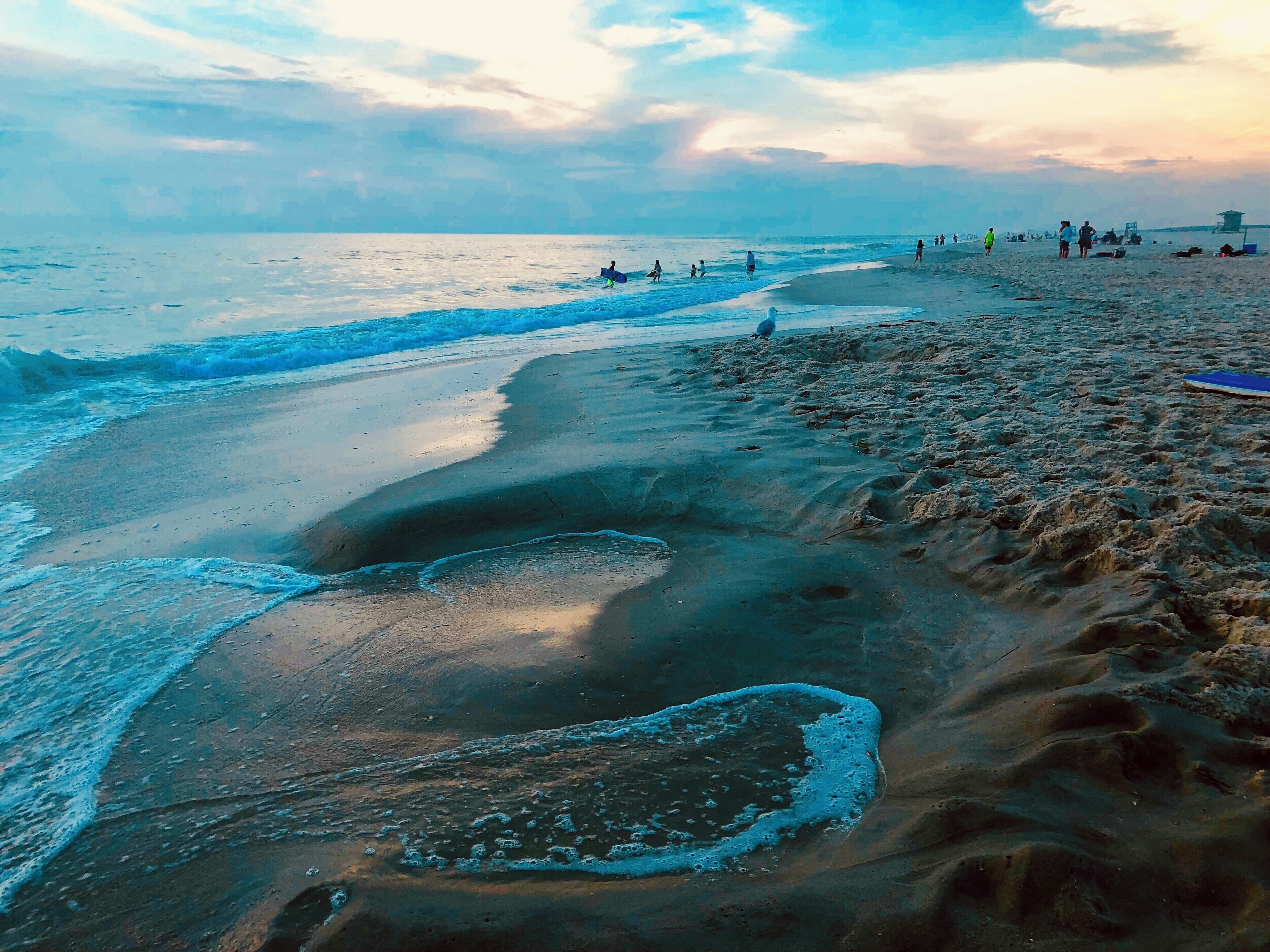 Sunset on a summer evening at Assateague National Seashore.