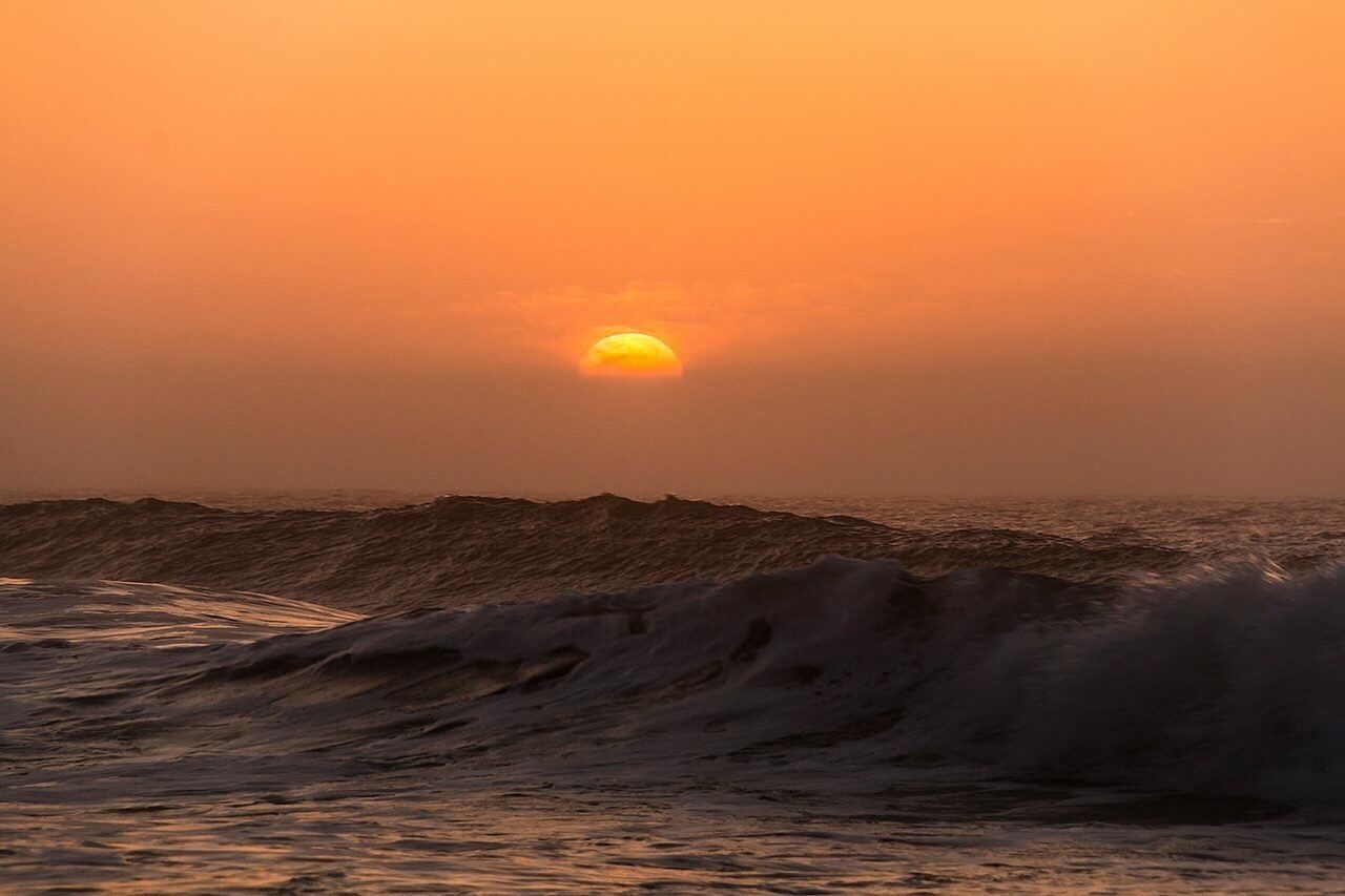 Strong atlantic waves in Assateague beach #waterlust
