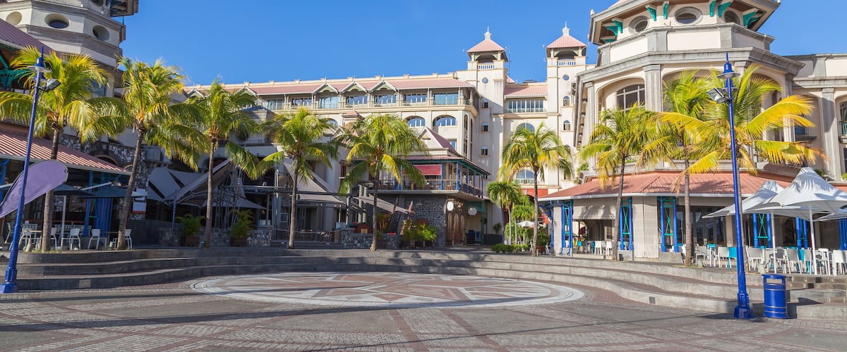 port louis waterfront zentrum hauptstadt von mauritius