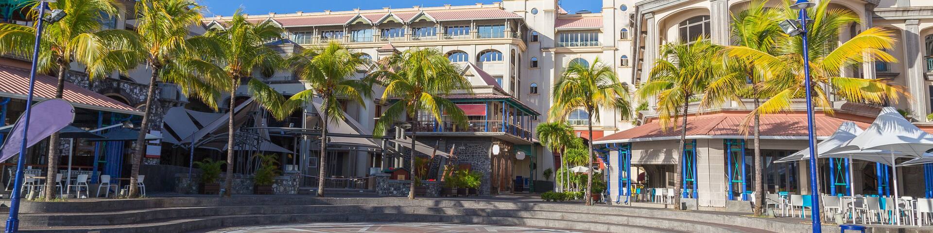 port louis waterfront zentrum hauptstadt von mauritius
