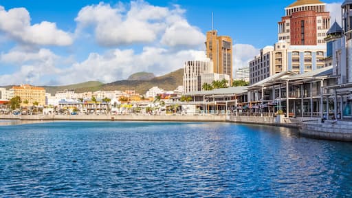 Caudan Waterfront, marina of Port-Louis, Mauritius
