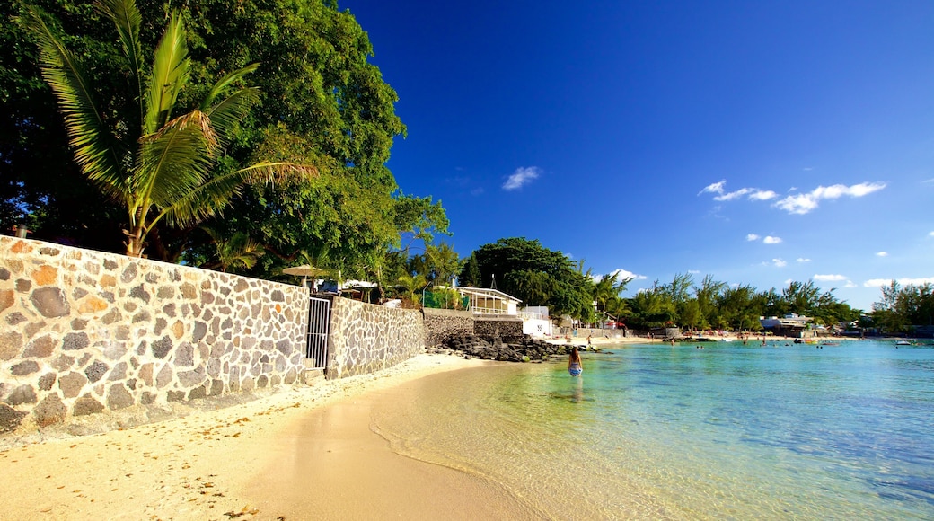 Mauritius featuring a beach