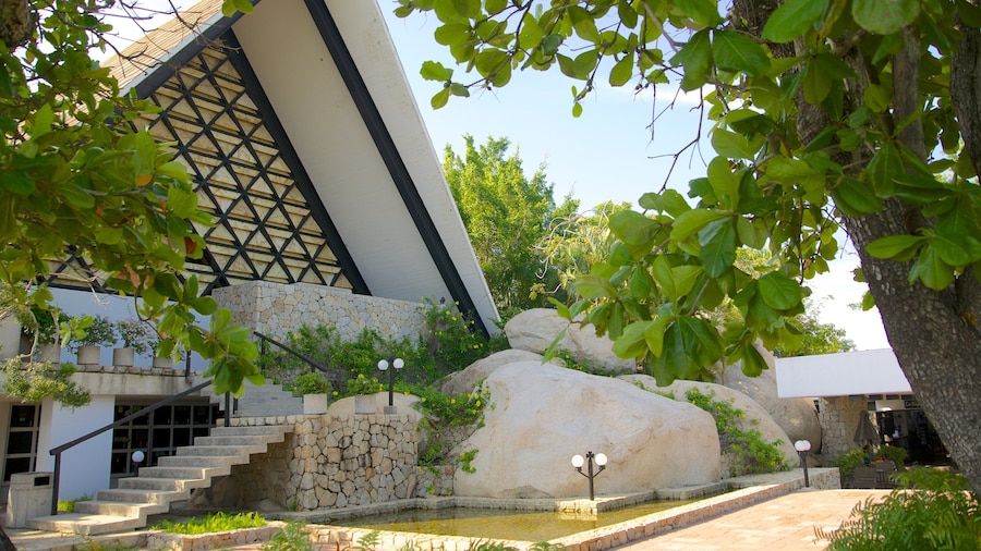 和平教堂 设有 池塘 和 教堂或大教堂