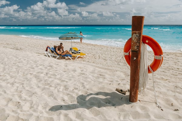 Delfines Beach showing a beach and general coastal views