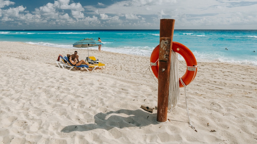 Delfines Beach showing a beach and general coastal views