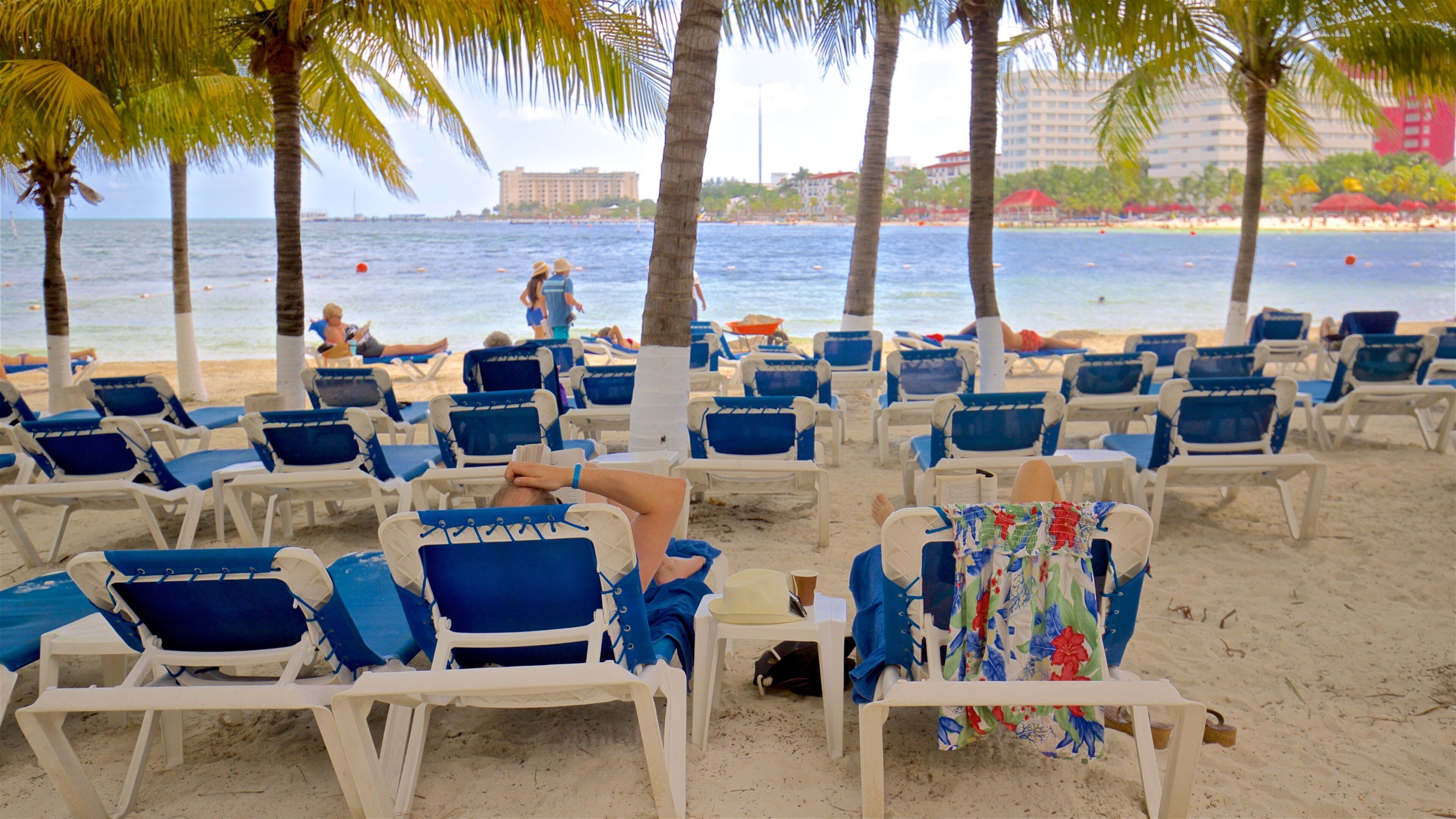 Playa Linda which includes general coastal views, tropical scenes and a sandy beach