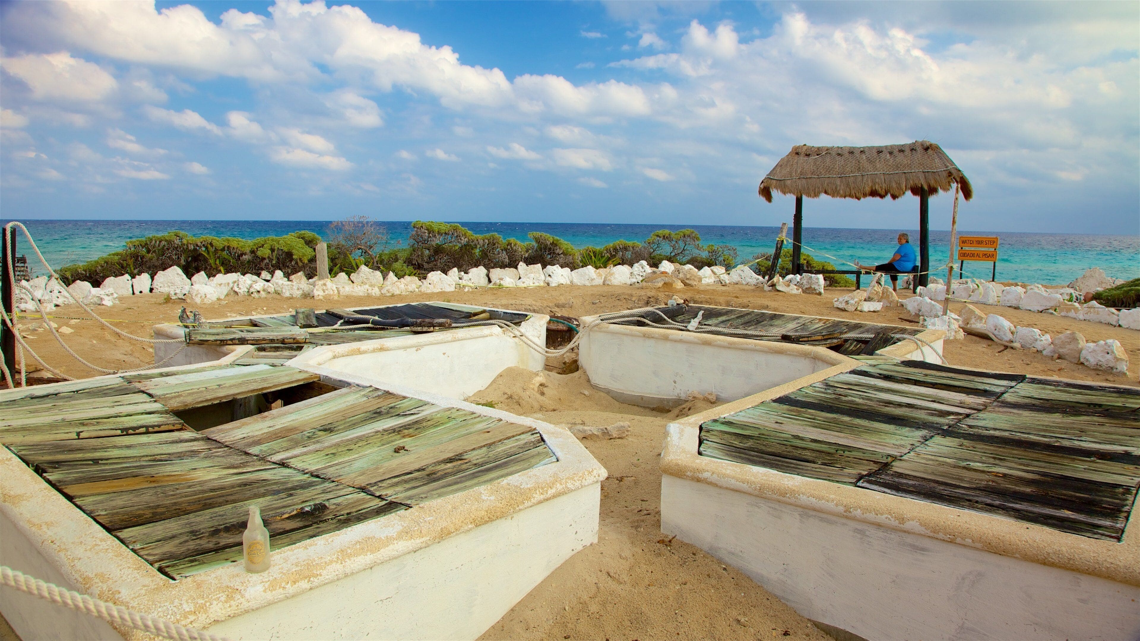 Punta Sur Ecological Park featuring a beach and general coastal views