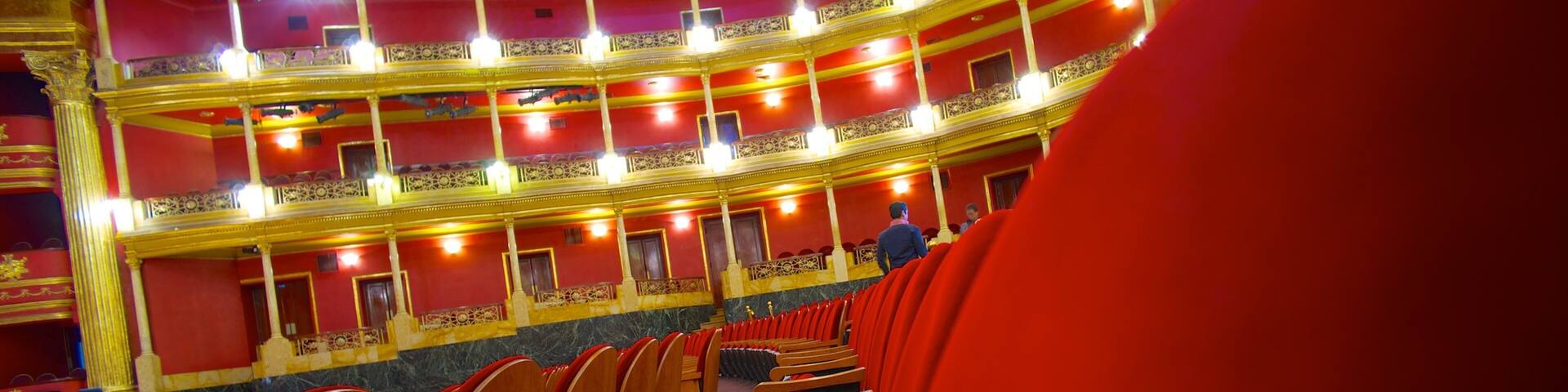 Degollado Theater which includes interior views and theater scenes