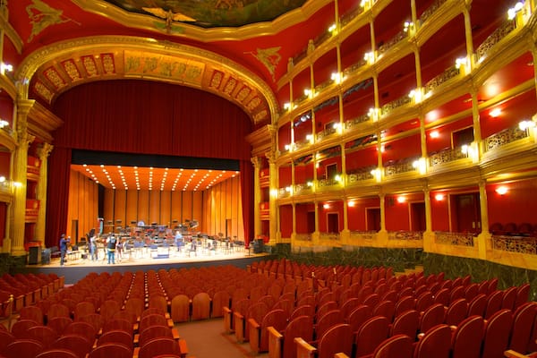 Degollado Theater which includes interior views and theater scenes