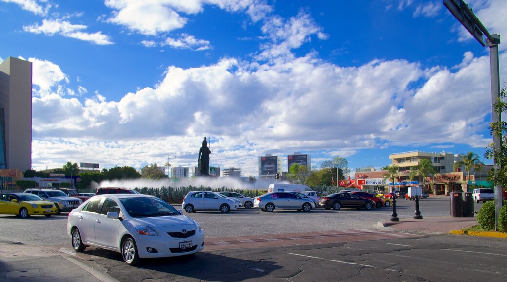 La Minerva inclusief een stad en straten