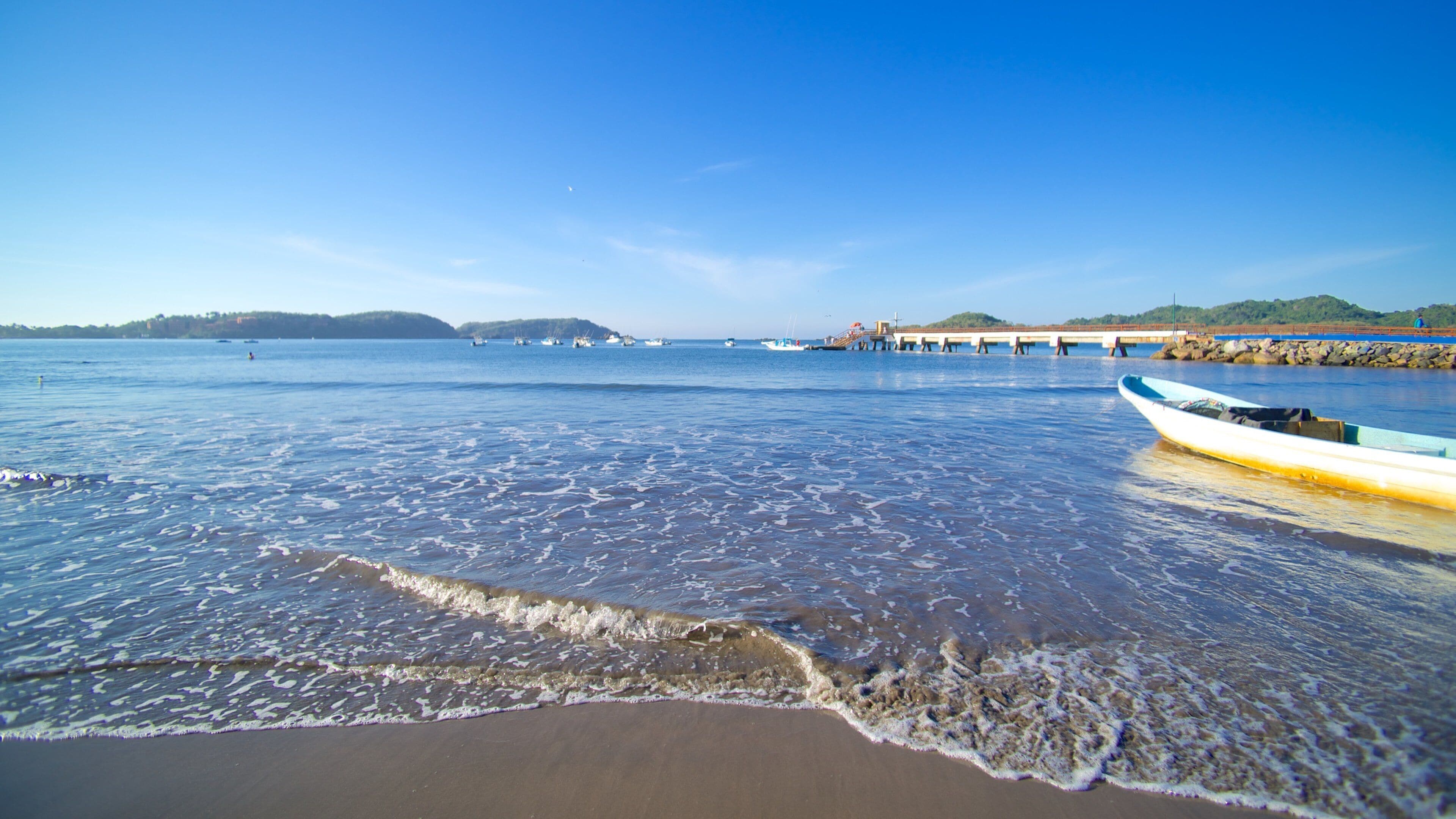 Linda Beach which includes landscape views and a sandy beach