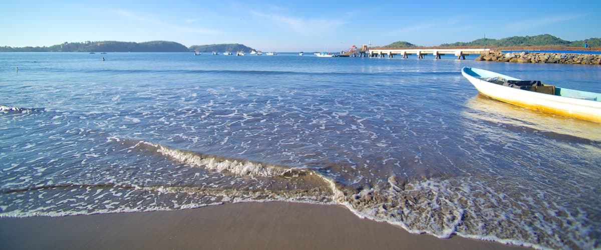 Linda Beach which includes landscape views and a sandy beach