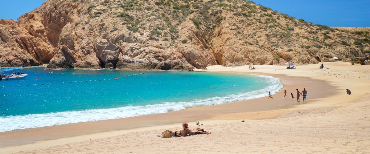 Santa Maria Beach showing a beach and general coastal views