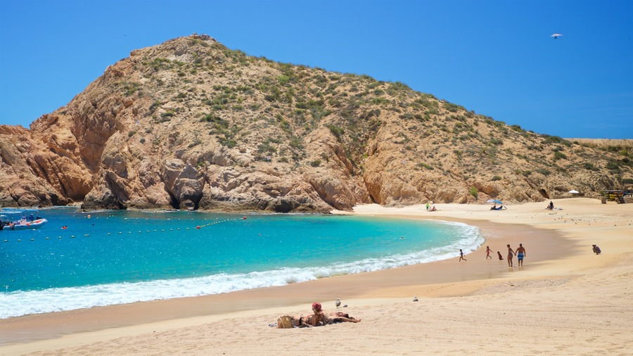 Santa Maria Beach showing a beach and general coastal views