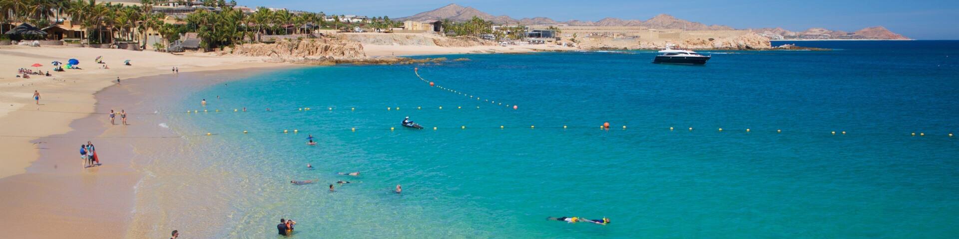Chileno Beach showing a beach, general coastal views and landscape views