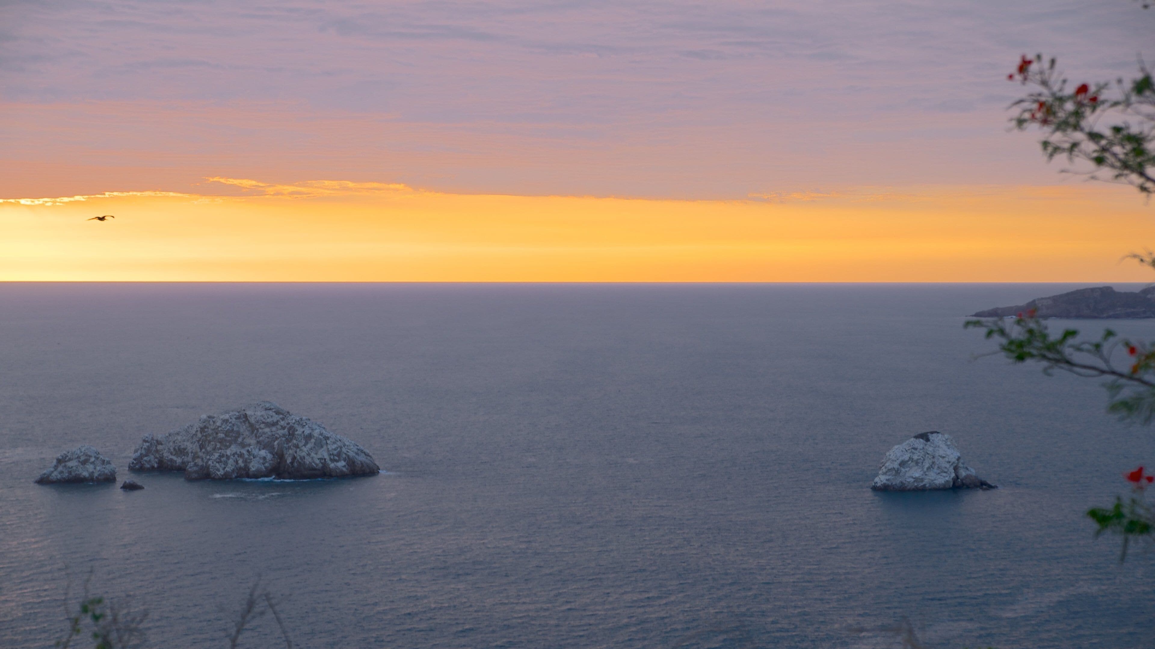 El Faro fyrtårn fasiliteter samt kyst, landskap og solnedgang