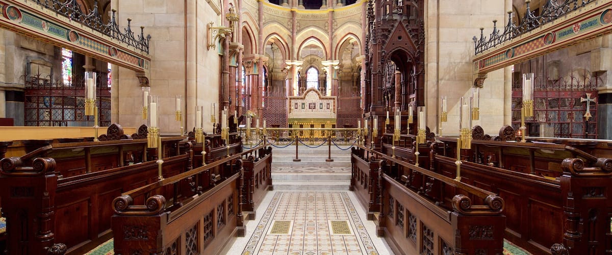St. Finbarr\'s Cathedral featuring heritage elements, a church or cathedral and religious aspects
