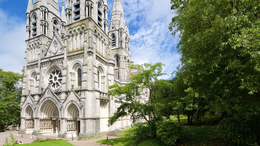 St. Finbarr\'s Cathedral featuring a church or cathedral, heritage architecture and religious elements