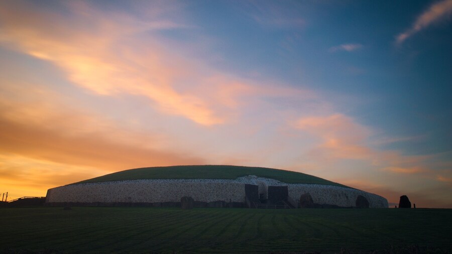 Newgrange at sunset. This building is old!
