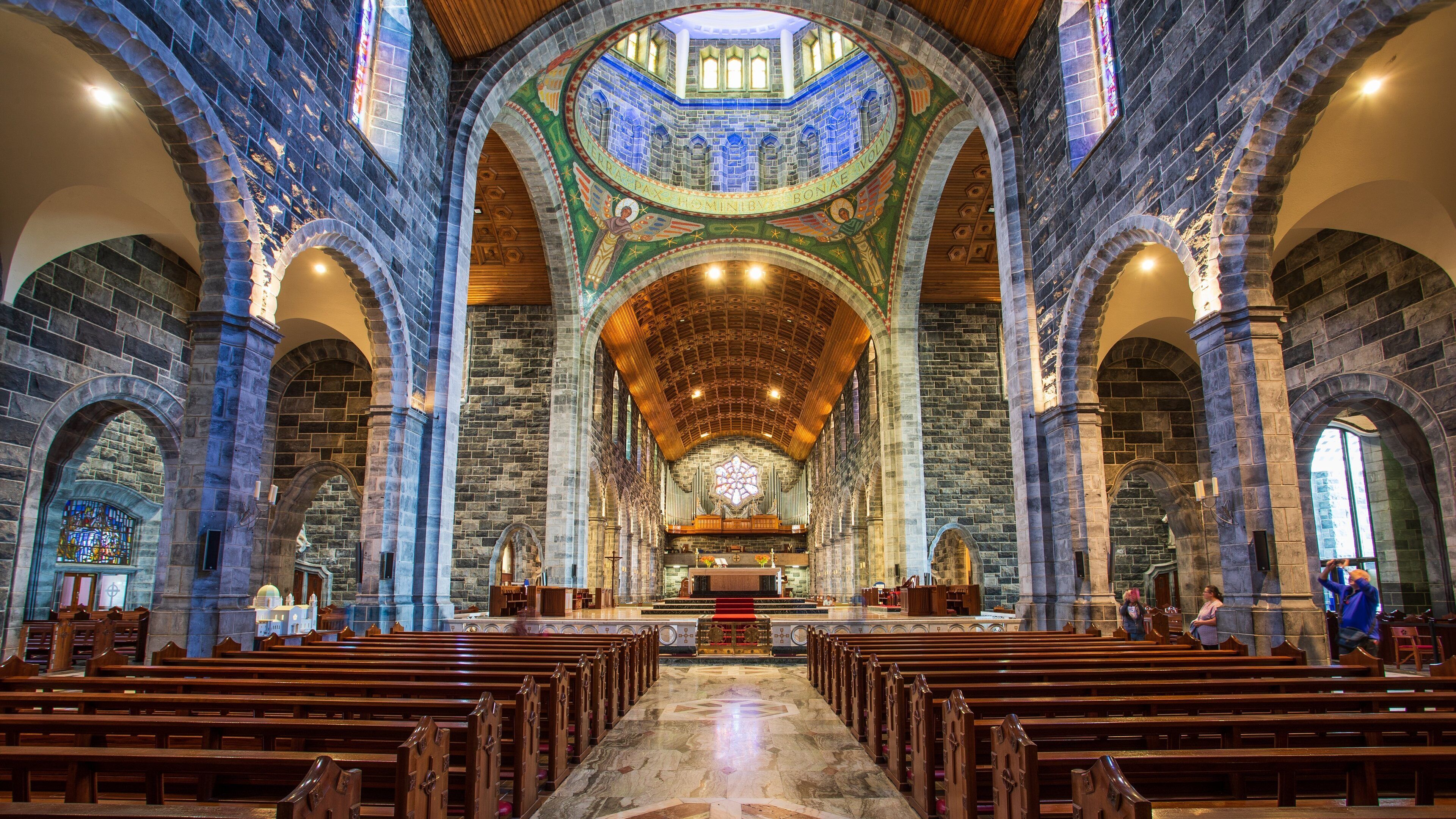 Galway Cathedral showing heritage elements, interior views and a church or cathedral