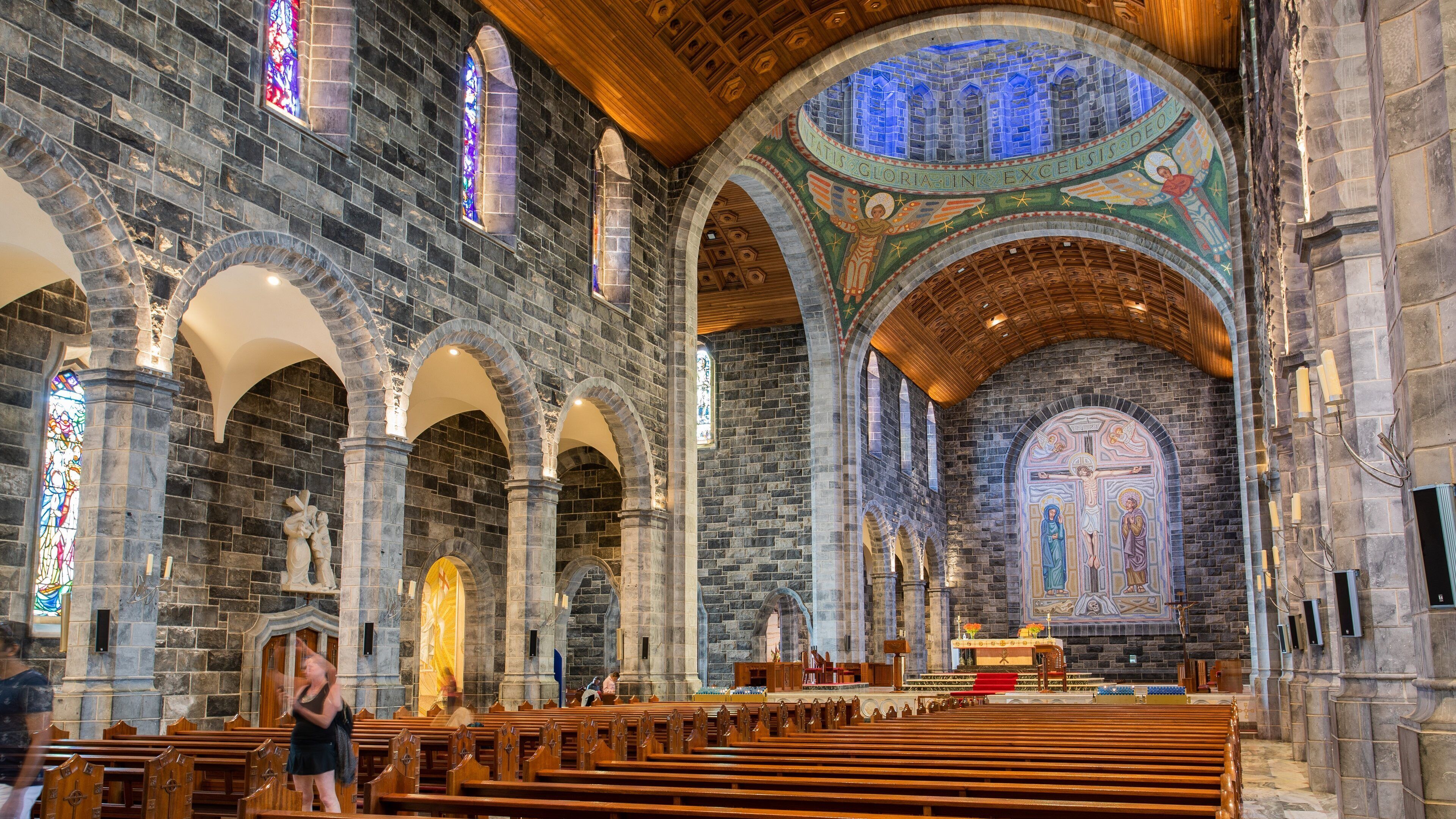 Galway Cathedral which includes heritage elements, interior views and a church or cathedral