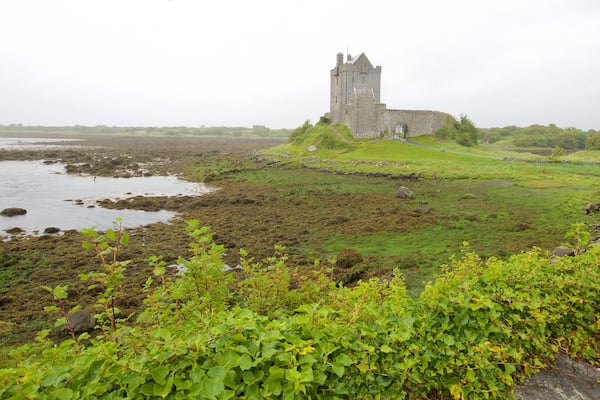Dunguaire Castle which includes heritage architecture, a river or creek and heritage elements