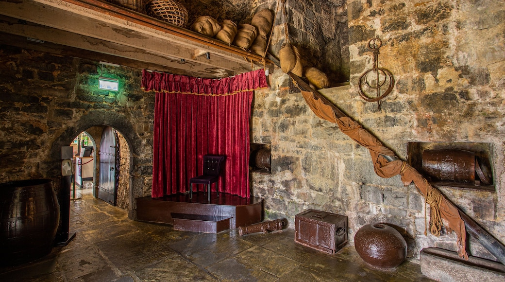 Dunguaire Castle featuring interior views, heritage elements and chateau or palace