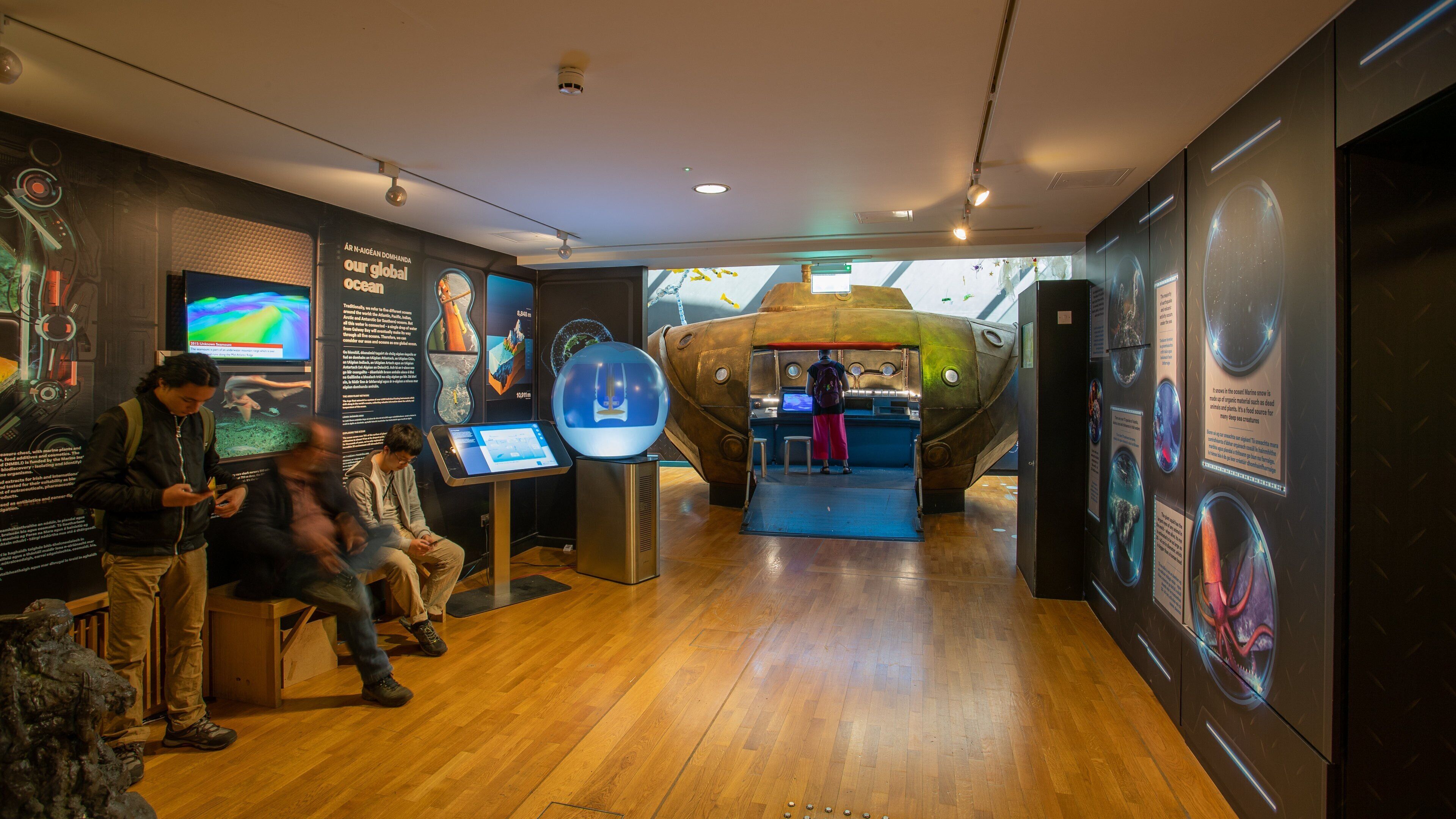 Galway City Museum showing interior views