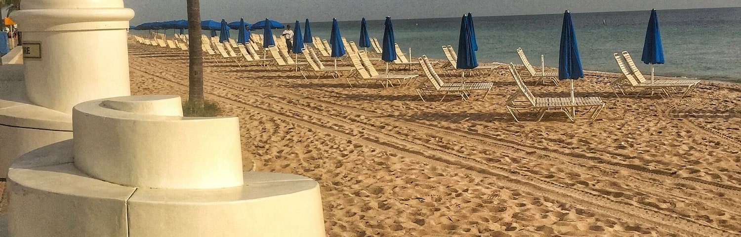 Walking on the beach as dusk approaches