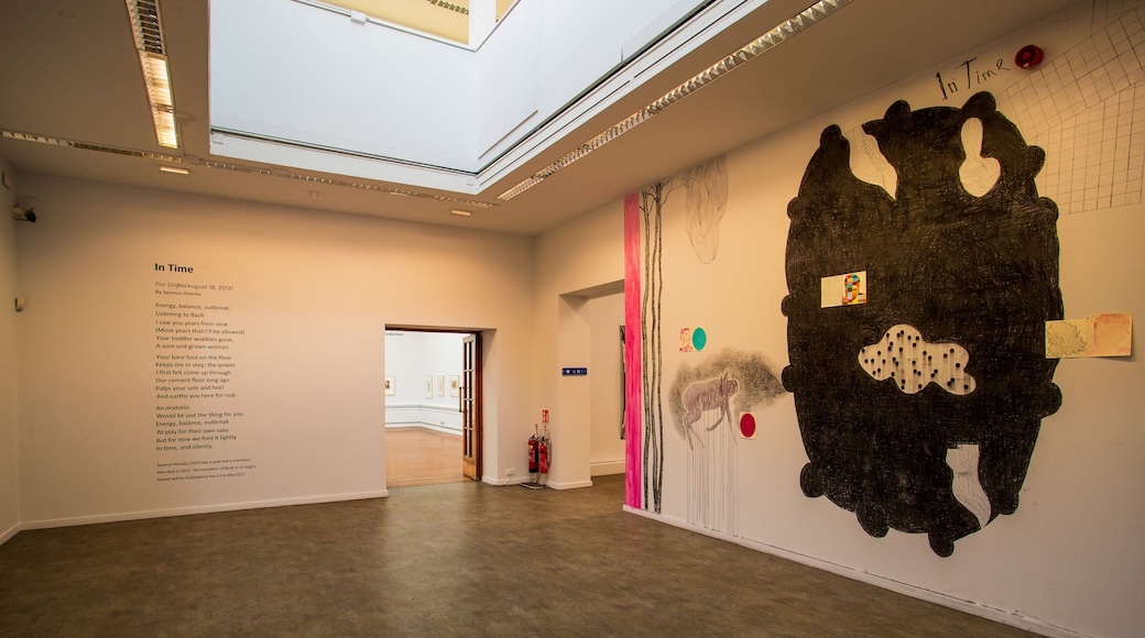 Limerick City Gallery of Art featuring art and interior views