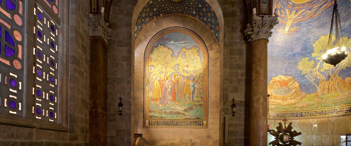 Church of All Nations which includes art, heritage elements and religious elements