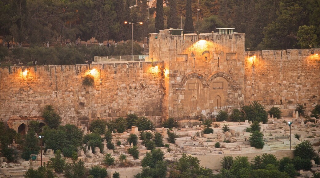 Golden Gate which includes heritage architecture and landscape views