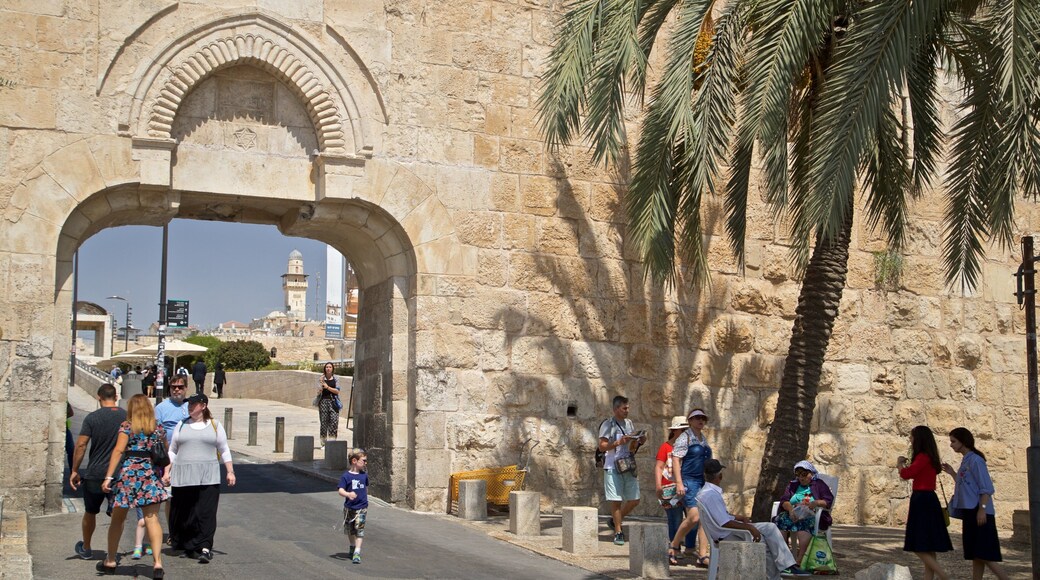 Dung Gate showing heritage elements as well as a small group of people