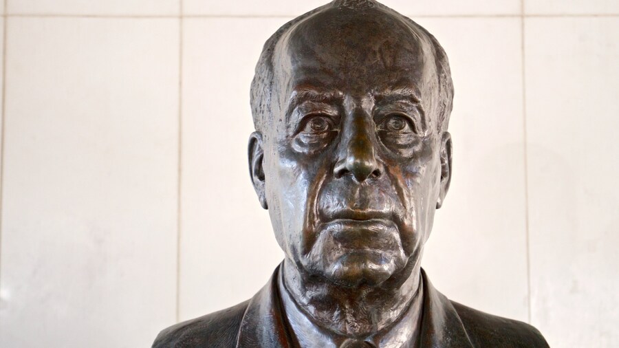 Rabin Memorial which includes a statue or sculpture