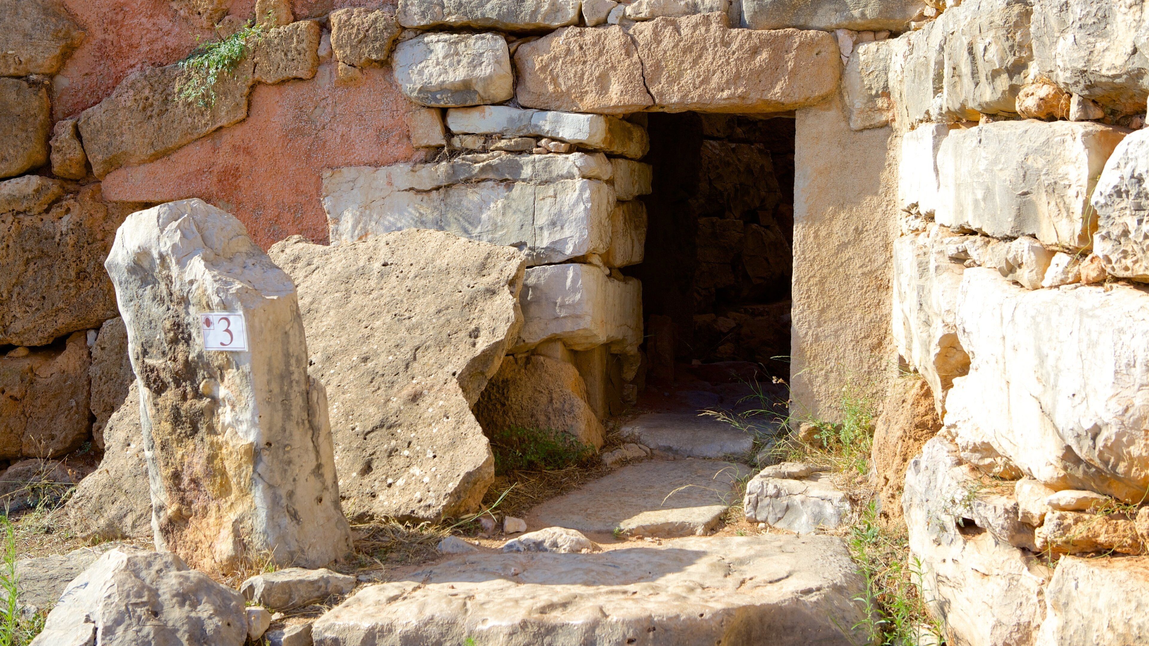 Nuraghe di Palmavera showing heritage architecture