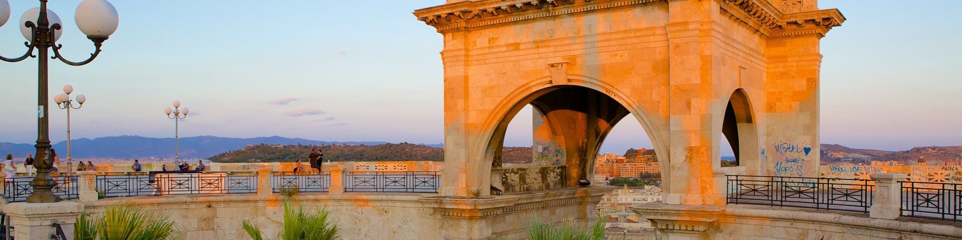 Bastion of Saint Remy featuring heritage architecture and a sunset