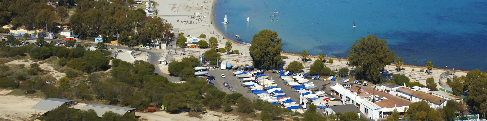 View of Poetto, Cagliari, Sardinia