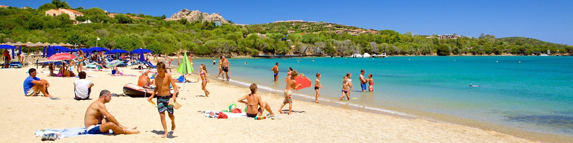 Le Saline Beach featuring a beach, swimming and landscape views
